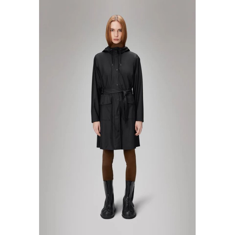 CHAQUETA RAINS CURVE LONG JACKET W3