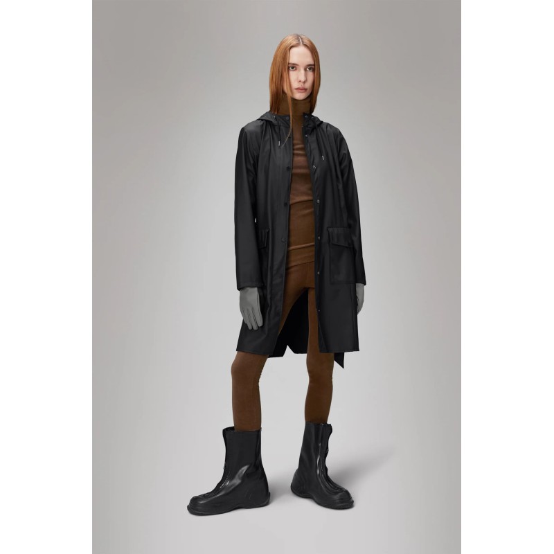CHAQUETA RAINS CURVE LONG JACKET W3