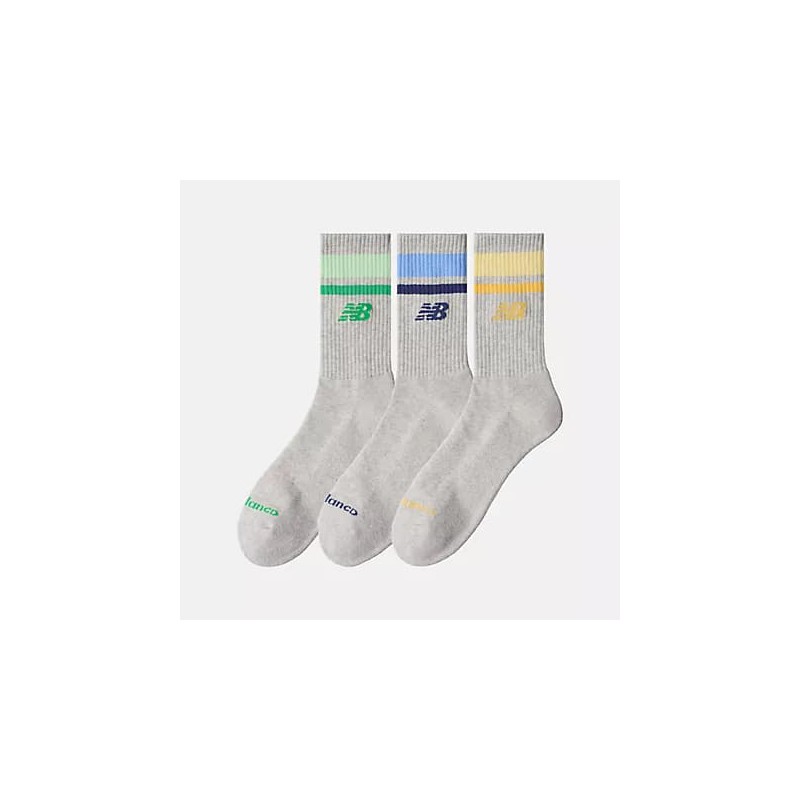 CALCETINES NEW BALANCE  EVERYDAY STRIPE MIDCALF 3 PACK 