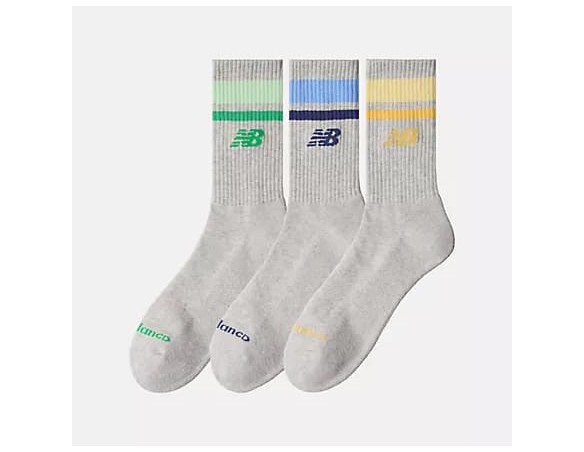 CALCETINES NEW BALANCE  EVERYDAY STRIPE MIDCALF 3 PACK 