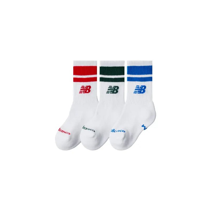 CALCETINES NEW BALANCE Kids Everyday Stripe Midcalf 3 Pack  