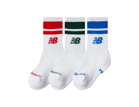 CALCETINES NEW BALANCE Kids Everyday Stripe Midcalf 3 Pack  