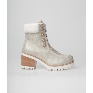 NEW ITALIA SHOES CHARLOTTE WOMEN'S LEATHER ANKLE BOOTS