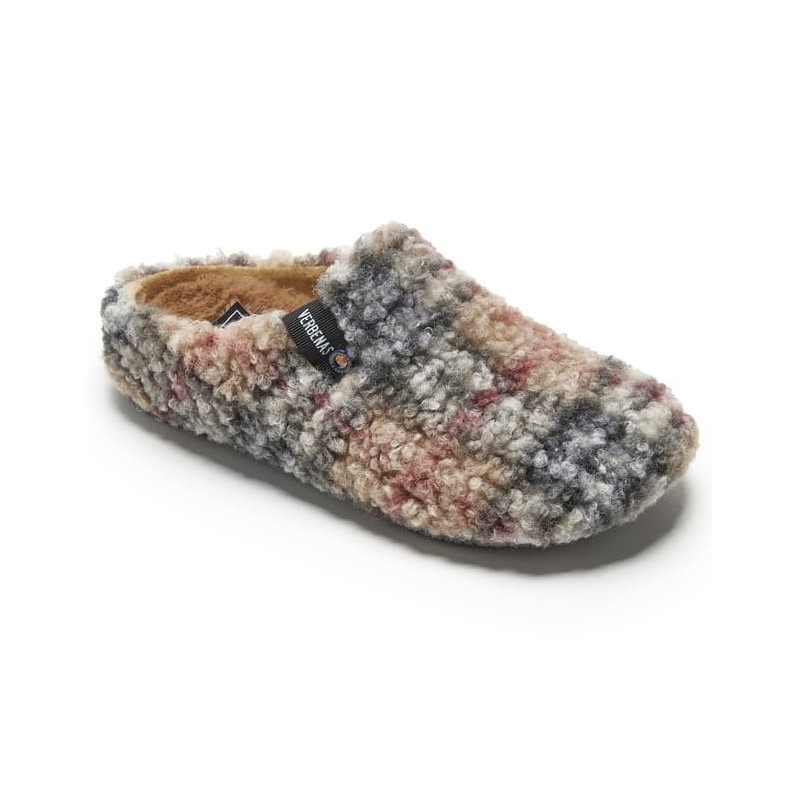 PANTUFLAS FUN VERBENAS YORK PLAID BORREGO
