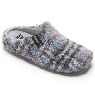 PANTUFLAS FUN VERBENAS YORK PLAID BORREGO