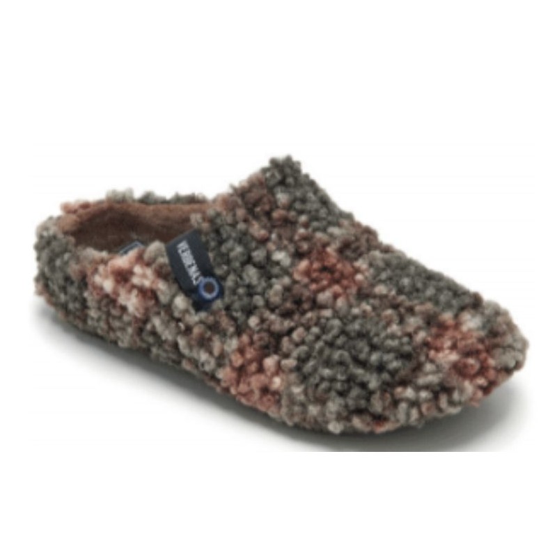 PANTUFLAS FUN VERBENAS YORK PLAID BORREGO