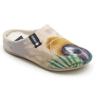 PANTUFLAS FUN VERBENAS YORK ANIMAL PELO