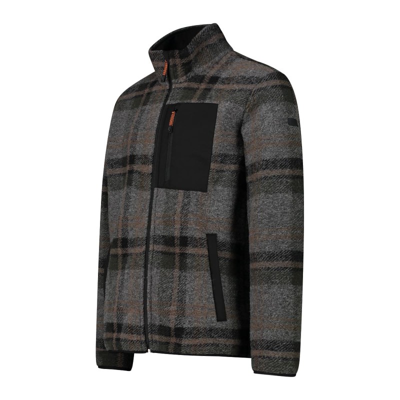 CHAQUETA CMP KNIT TECH CUADROS