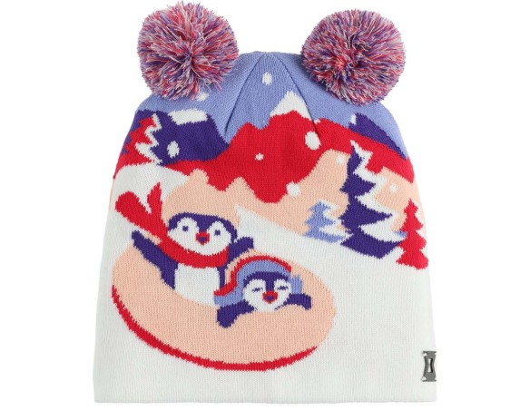 GORRO SPYDER BITSY PENGUIN DOUBLE POM INFANTIL